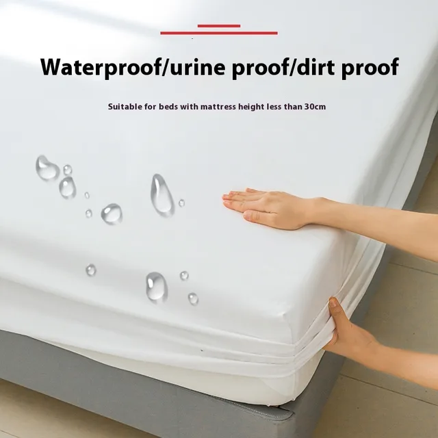 Waterproof Mattress Protector Urine Separation Fully Surrounded - Light Luxury White