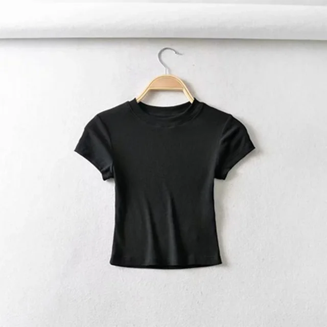 Thread Fitted Women's Short sleeved Shirt Black - Shop at LoveMi