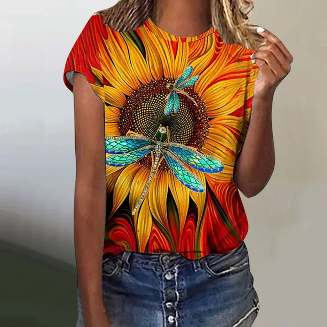 Butterfly Digital Printed Short Sleeve Shirt Dxxtch5324 - Shop at LoveMi