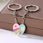 Rainbow Love Keychain