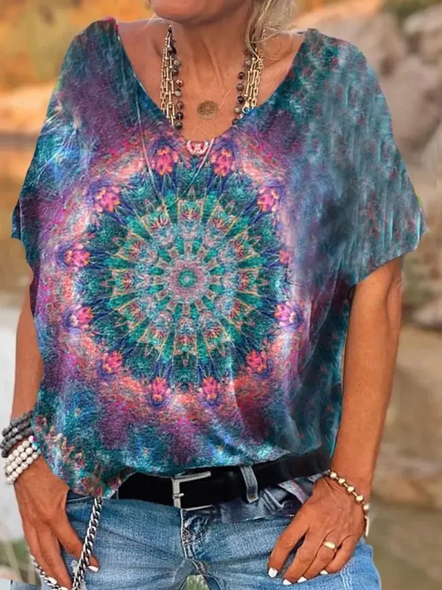 3D Printed Loose Short Sleeve Style 16 - Shop at LoveMi