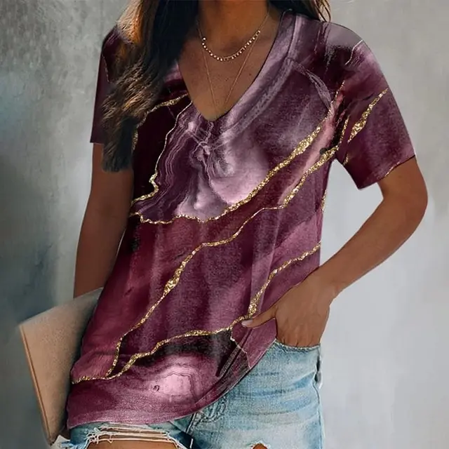 3D Printed Loose Short Sleeve Style 22 - Shop at LoveMi