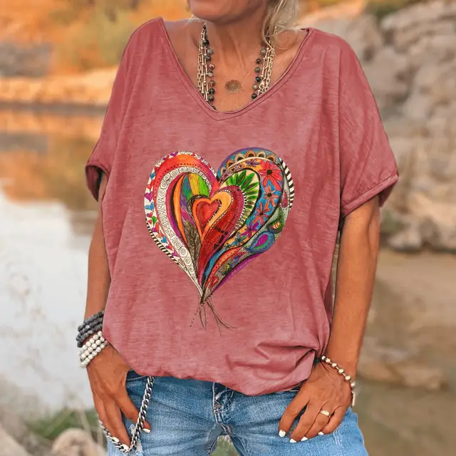 3D Printed Loose Short Sleeve Style 27 - Shop at LoveMi