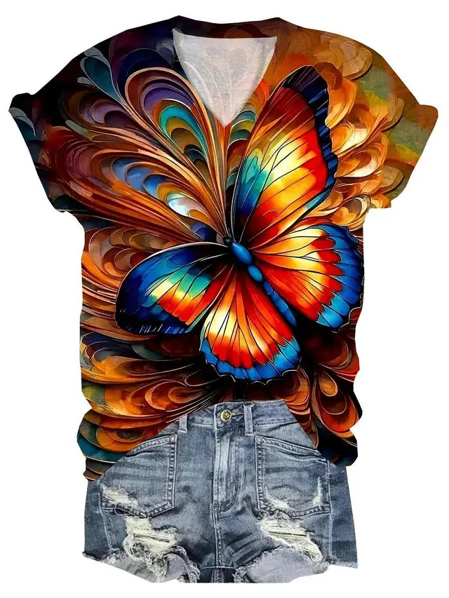 3D Printed Loose Short Sleeve 44Style - Shop at LoveMi