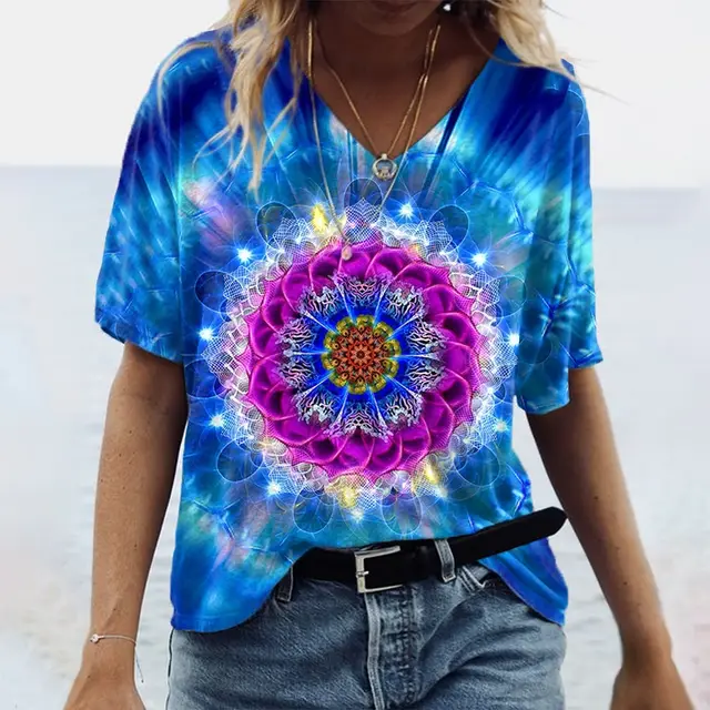 3D Printed Loose Short Sleeve 47Style - Shop at LoveMi