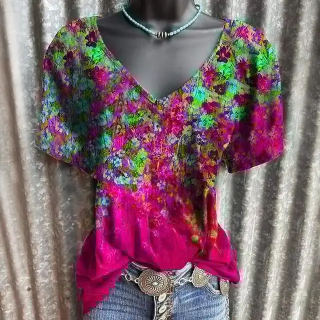 3D Printed Loose Short Sleeve 49Style - Shop at LoveMi