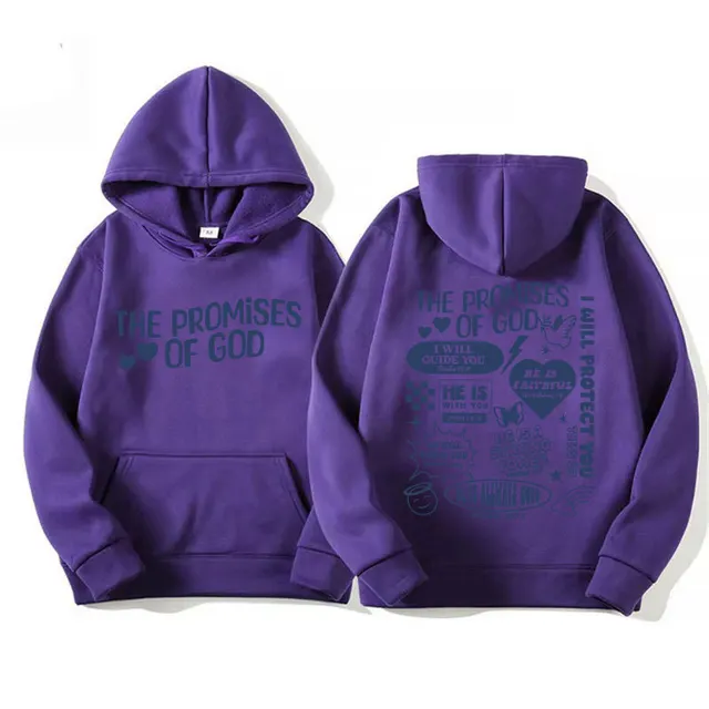 Men's And Women's Fashion Solid Color Hooded Sweater Purple - Shop at LoveMi