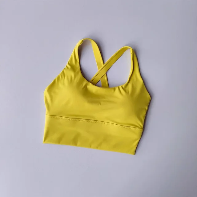 One piece Sports Underwear Breast Holding High strength Professional Shockproof Yellow - Shop at LoveMi