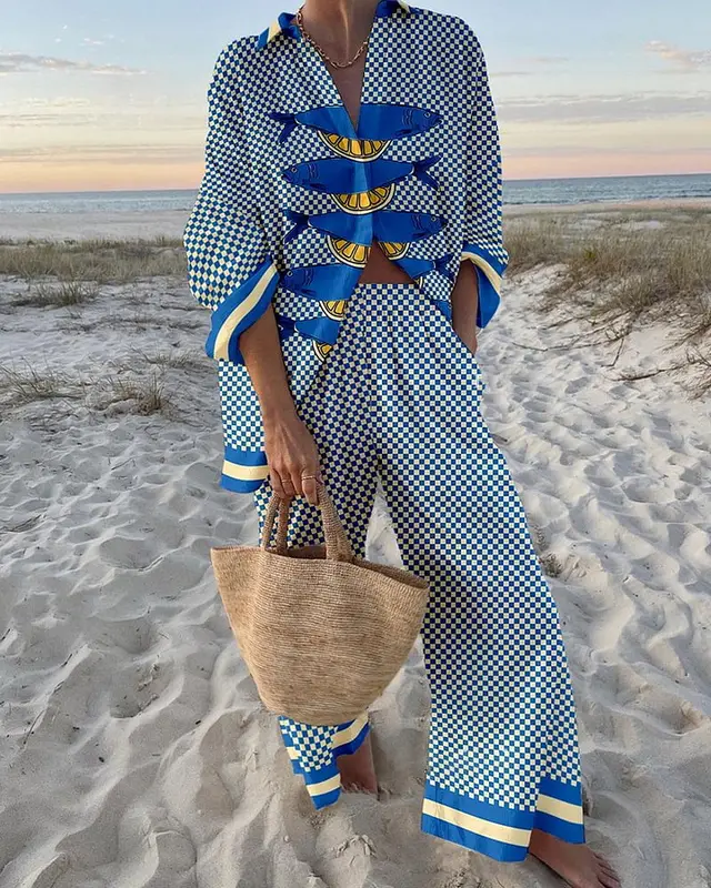 3D Digital Printing Women's Four sided Elastic Long Sleeve Shirt Outfit Style 3 - Shop at LoveMi