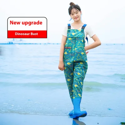 Women's Thick Waterproof One piece Half Body Rain Pants Dinosaur Half Body 37 - Shop at LoveMi
