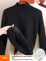 Black Upgraded Half Turtleneck