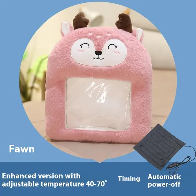 Plug in High top Rabbit Fur Hot Water Bag Foot Warmer Deer Warm Hands 12V - Shop at LoveMi