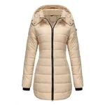 Waterproof Long-sleeved Cotton-padded Jacket - Apricot