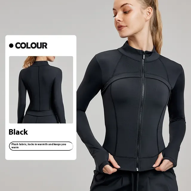 Slim Fit Slimming And Velvet Padded Sports Women Black - Shop at LoveMi