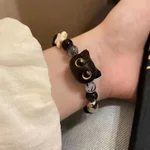 Black Alien Cat Bracelet