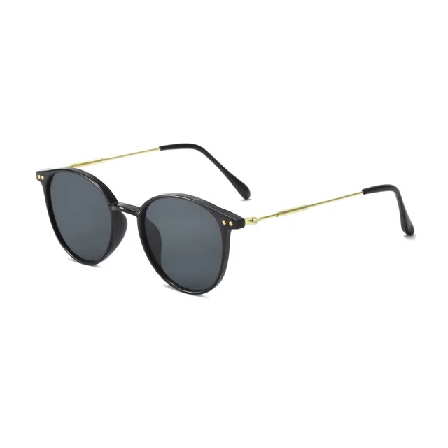Fashion Trend Women's High Sense Outdoor Sun shade Sun Protection Reflective Lenses Black Frame Gray Piece - Shop at LoveMi