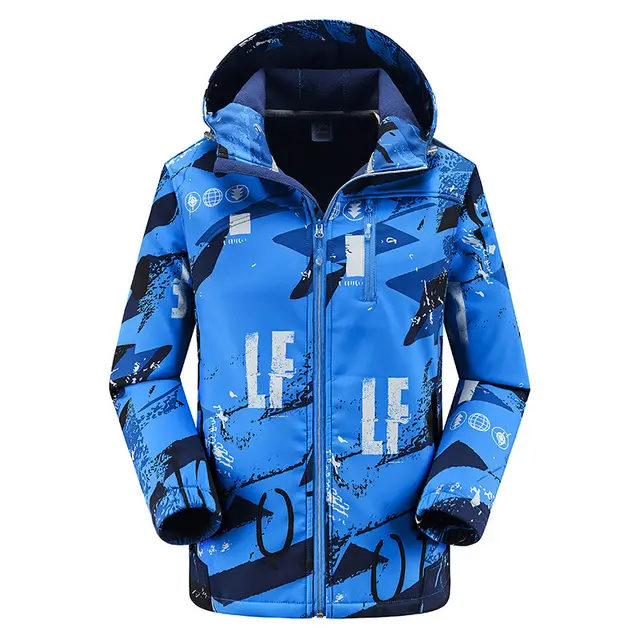 Autumn Couple Outdoor Casual Hooded Jacket Color Matching Female Blue - Shop at LoveMi