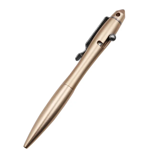 Outdoor Self Defense Writing Tungsten Steel Head Broken Window Pen Gold - Shop at LoveMi