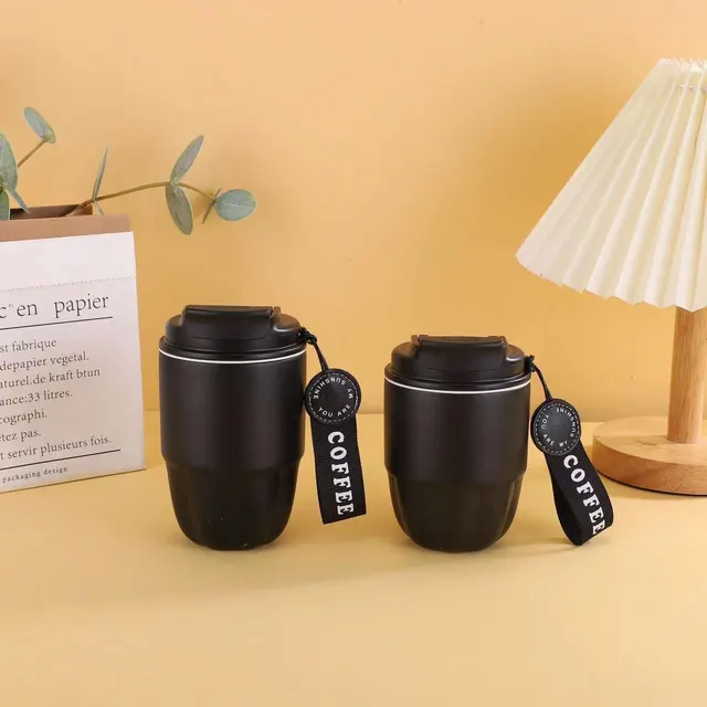 Good looking Coffee Cup Portable Office Cup Car Solid Color Black - Shop at LoveMi