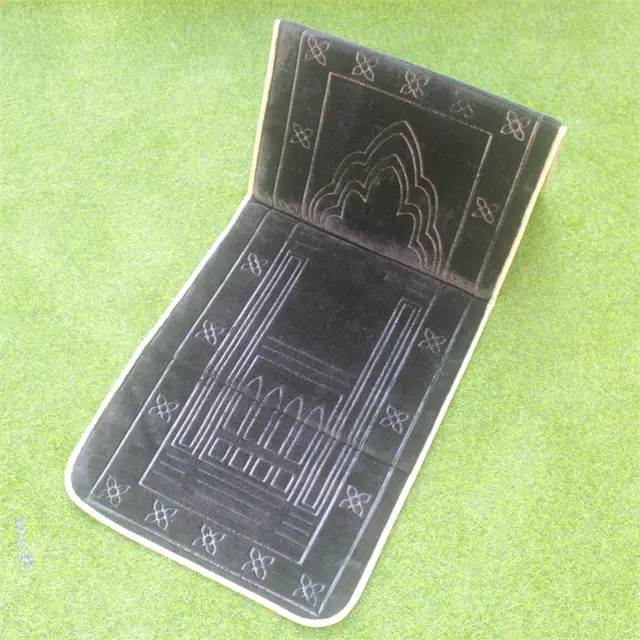 Backrest Blanket Foldable Prayer Mat Backrest Blanket Floor Mat Black - Shop at LoveMi