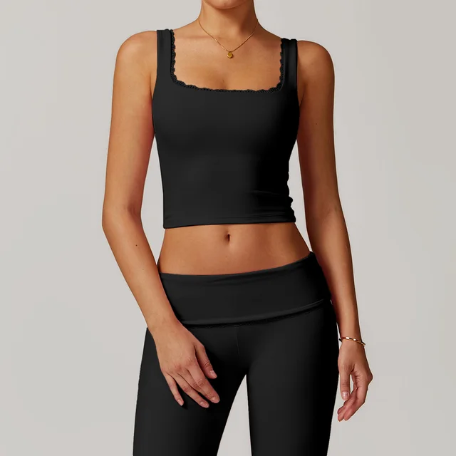 Threaded Tight Long Sleeve T shirt Yoga Clothes Breathable Quick drying Outfit Advanced Black - Shop at LoveMi