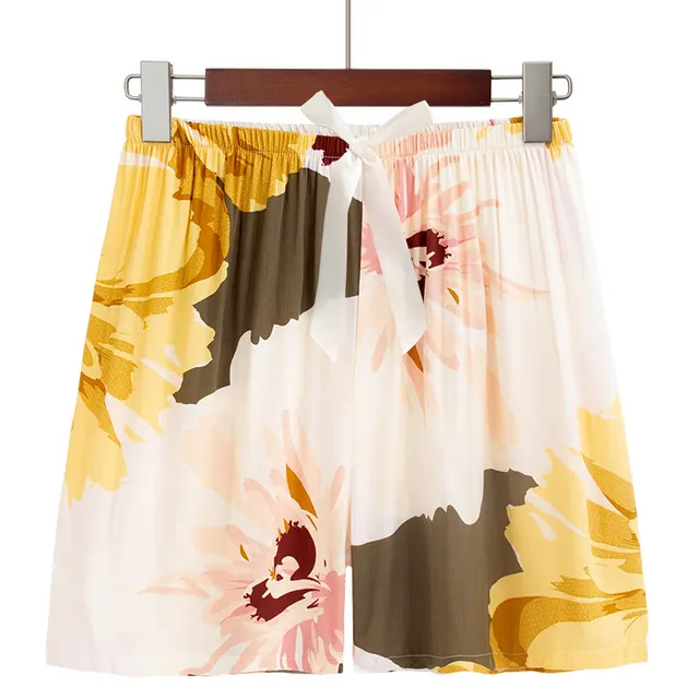 Plus Size Size Women's Homewear Pajamas Peony Flower Shorts - Shop at LoveMi