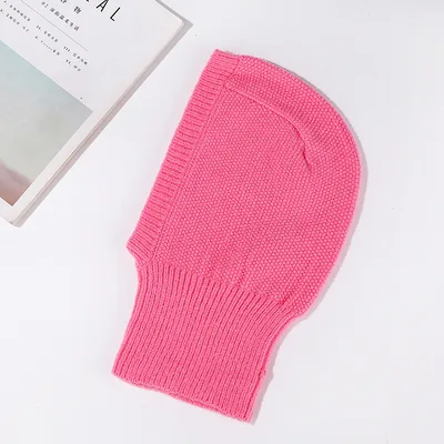 Lovers' Hat Scarf Integrated Windproof Pullover Pink - Shop at LoveMi