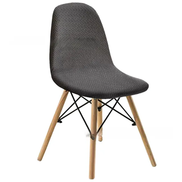 Long Plaid Jacquard Home Chair Cover Dark Gray - Shop at LoveMi