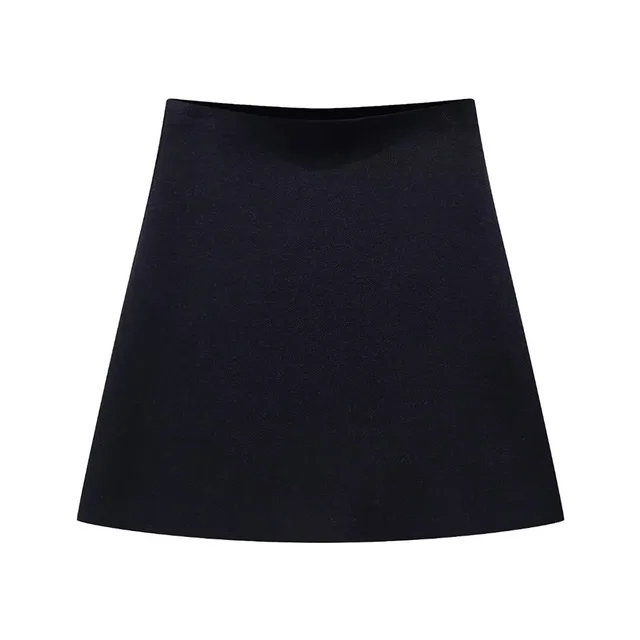 Women's Cross border Loose Sleeves Knitted Coat With Short Skirt Navy Blue Skirt - Shop at LoveMi