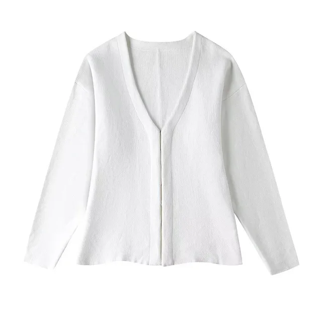Women's Cross border Loose Sleeves Knitted Coat With Short Skirt White Top - Shop at LoveMi