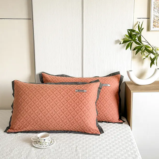 Heavy Cotton Pillowcase One pair Package Household Fish Orange - Shop at LoveMi