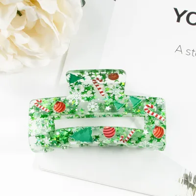 Five pointed Star Sequin Acrylic Christmas Tree Barrettes A16315 - Shop at LoveMi