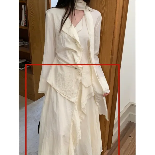 Autumn High Cold Suit Sun Protection Top Irregular Elegant Gentle Skirt Skirt - Shop at LoveMi