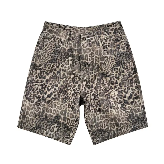 Leopard Patterned Pants Children's Spring And Autumn Niche Slim Fit Fashion Leopard Print Denim - Shop at LoveMi