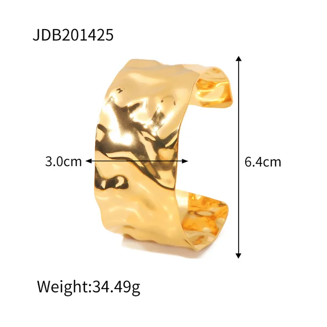 Bohemian Style Thump Texture Bracelet Gold - Shop at LoveMi