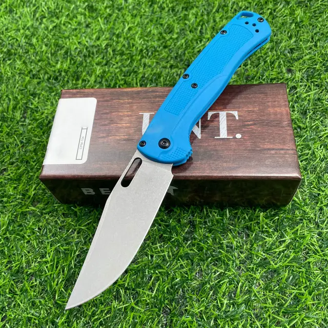 Nylon Fiber Handle Butterfly High Hardness Folding Knife Blue Handle - Shop at LoveMi