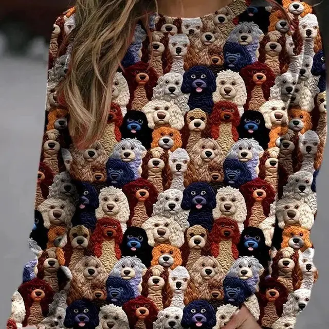 Printed European And American Style Plus Size Sweater Style 1 - Shop at LoveMi