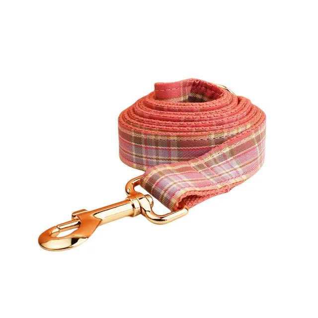Plaid Pet Collar Traction Rope Dog Leash - Shop at LoveMi