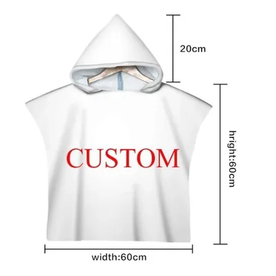Beach Sun Protection Windproof Changing Bathrobe Hooded Cloak Style 2 75X110Cm - Shop at LoveMi