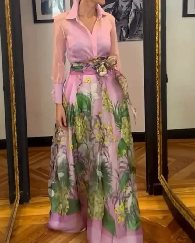 Women's Long sleeved Skirt Two piece Suit Style 2567 - Shop at LoveMi