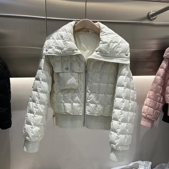 Winter Down Jacket Coat Female Korean Fashion White - Shop at LoveMi