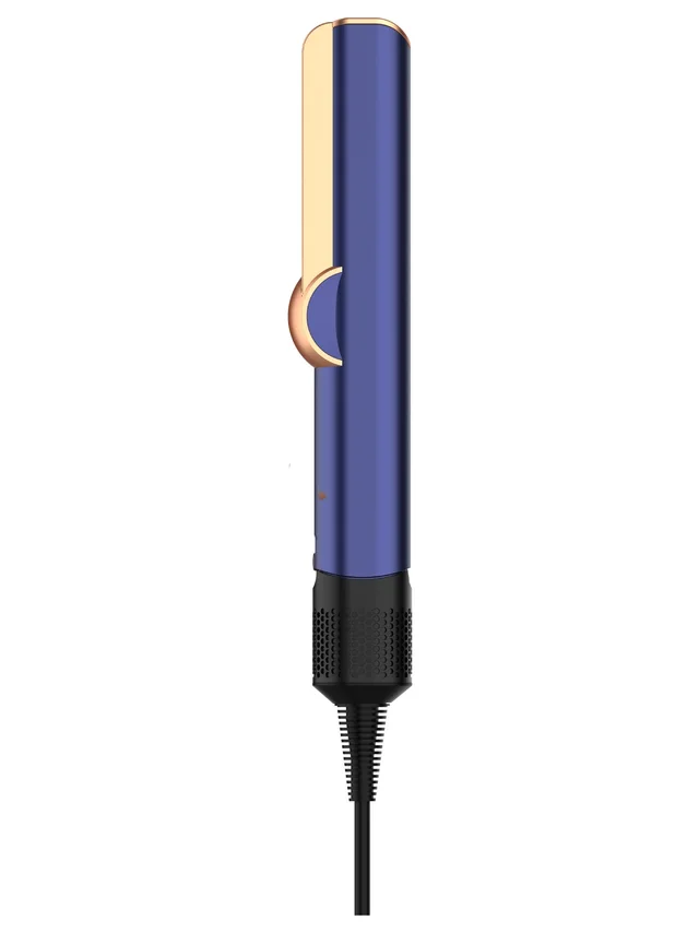 Two in one Hair Straightener Portable Splint Negative Ion Hair Straightener Navy Blue Copper - Shop at LoveMi