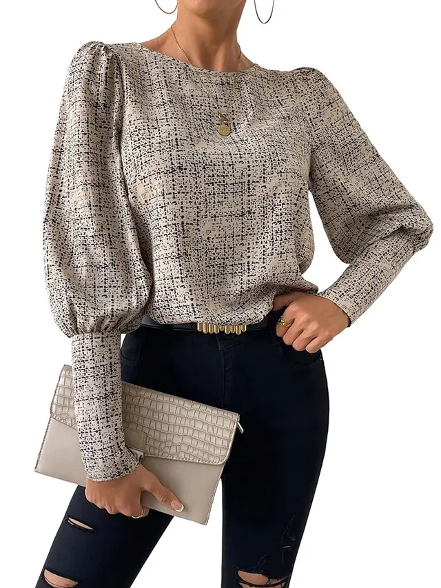 Fashionable Elegant Retro Shirt For Women Multicolor - Shop at LoveMi