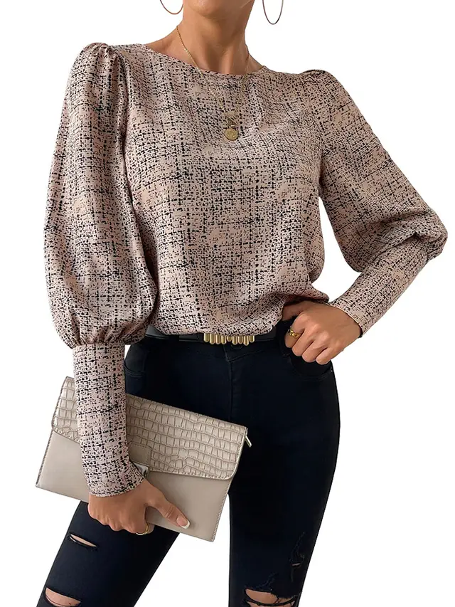 Fashionable Elegant Retro Shirt For Women Pink - Shop at LoveMi