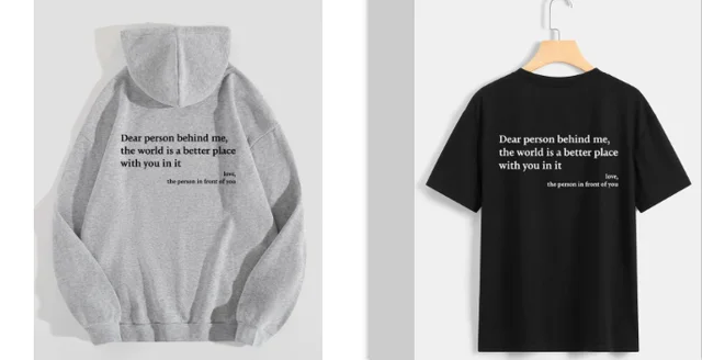 Women's Plush Letter Printed Kangaroo Pocket Drawstring Printed Hoodie Unisex Grey - Shop at LoveMi