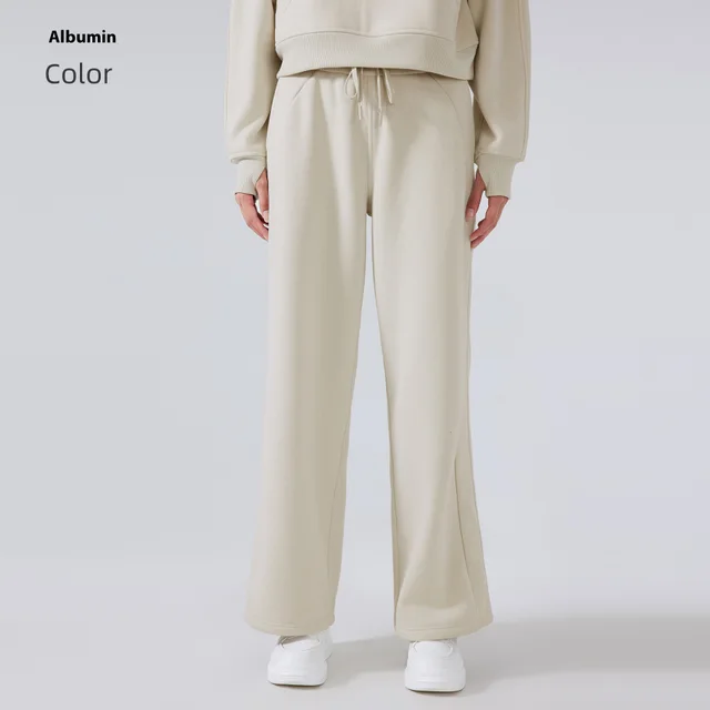 Fleece lined Warm Fitness Track Sweatpants Albumin - Shop at LoveMi