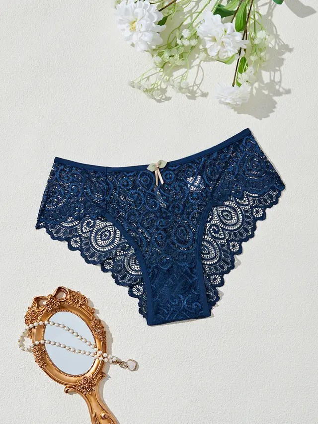 Women's Fashionable And Comfortable Breathable Traceless Briefs Dark Blue - Shop at LoveMi
