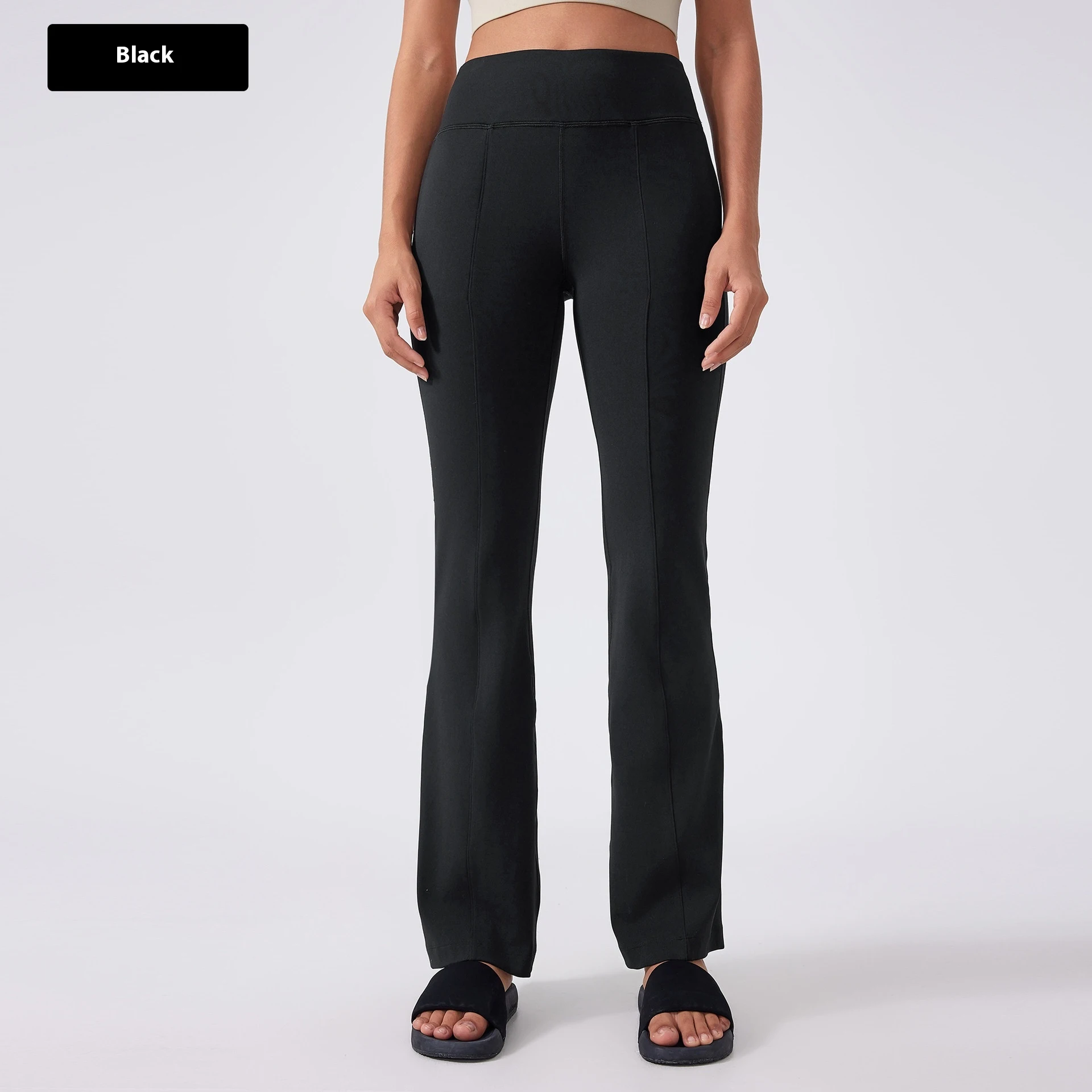 New Yoga Pants Female High Waist Hip Lift - Black