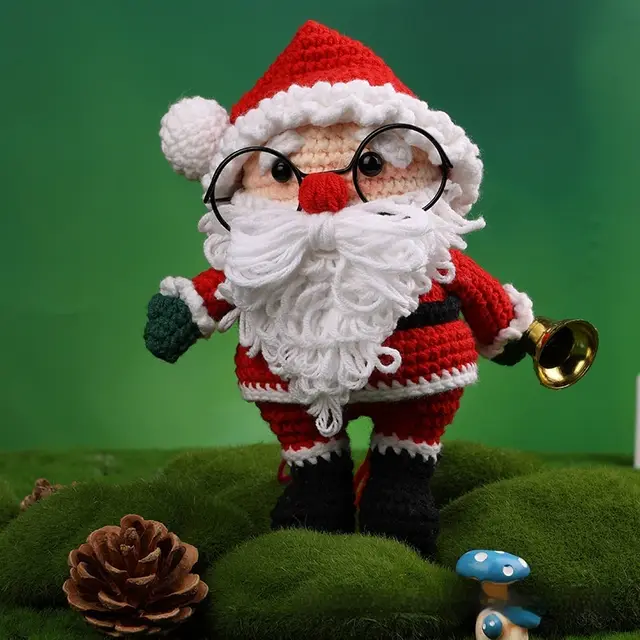 Christmas New Weaving Decoration Handmade Diy Gift Santa Claus - Shop at LoveMi