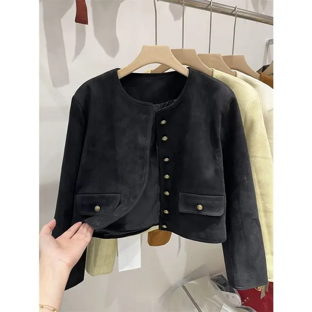 Outerwear Fashion Jacket Leather Coat Black - Shop at LoveMi